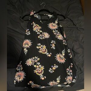 Old Navy Black Floral Mini Dress